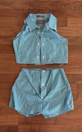 Custom Made 2 Piece Set Blue Size XS Photo 0