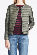 Uniqlo Women's Ultra Light Down Compact Packable Puffer Jacket in Green Gray S Photo 0