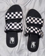 Vans Velcro Sandals Black White Checker Photo 0