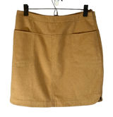 Vineyard Vines Beige Wool Blend Lined Mini Skirt With Pockets Women Sz 8 Photo 0