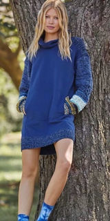 Daily Practice by Anthropologie Cozy Cowl Neck Tunic Dress med Photo 0