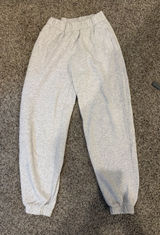 Hollister Light Gray Elastic-Waist Joggers Photo 0