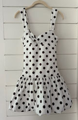 Small ZARA Polka Dot Mini Dress Photo 0