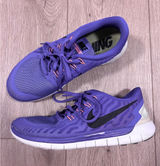 Nike Free 5.0 Womens Running Shoes Purple Black 724383-500 Size 9.5 Photo 0