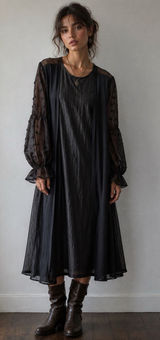 Ember Sheer Duster Size XL Black Dark Romantic Cardigan Fairy Grunge Whimsigoth Photo 0