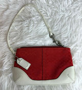 Vintage COACH y2k soho Red Canvas Wristlet Photo 0