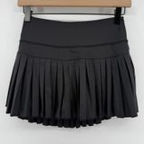 Gold Hinge Pleated Tennis Skirt Skort Black Women S Pickleball Preppy Sporty Photo 0
