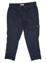 Sonoma Cargo Pants Women 6 Black Elastic Waist Roll Tab Utility Stretch Casual Photo 0