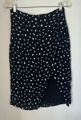 Abercrombie & Fitch Black White Spot Print Skirt Size Medium Photo 0