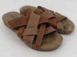 Josef‎ Seibel Leather Comfort Sandals Womens EU 39 US 8 Brown Slip On Photo 0