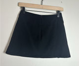 FREE‎ Paris Black Mini Skirt - Flat Front Back Pleated - Made in France - XS Photo 0