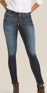 Ariat 29” REAL Mid Rise Stretch Outseam‎ Ella Skinny Jeans Celestial Rodeo Slim Photo 0