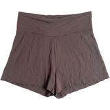 Rachel‎ Parcell Womens Brown Jersey Knit Lettuce Edge High Rise Lounge Shorts M Photo 0
