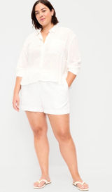 Old Navy High-Waisted Linen Shorts Photo 0