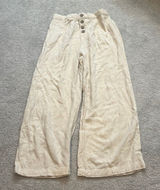 COPY - aeropostale tan flowy pants with buttons size medium Photo 0