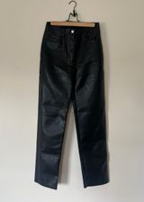 Aritzia Wilfred Faux Leather Straight Pants Photo 0