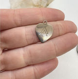 Vintage‎ Sorority Heart Charm 1/20 12K Gold Filled Greek Letter Pendant 0.98g Photo 0