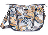 Lug Lily Grey‎ Clover Navy Floral Crossbody Bag RFID Travel Convertible NWOT Photo 0
