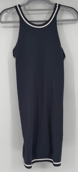 Vuori Volley Dress XS Navy White Trim Racerback Tennis Golf Pockets Athletic Photo 0
