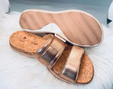 Clarks Cloudsteppers Step June Tide Sandals Rose Gold Cork Women’s 6.5M EU 37 Photo 0