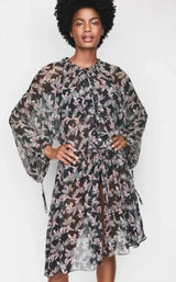 Victoria’s Secret Floral Chiffon Duster Kimono Sheer Boho Cover Up XS/S Photo 0