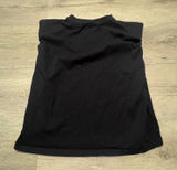 Aritzia Babaton Black 100% Cotton Muscle Tee Shoulder‎ Pad Tee Crew Neck Top 2XS Photo 0