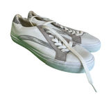 Madewell‎ Leather Sneakers White Gray Low Top Casual Shoes Sz 9 Photo 0
