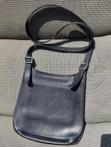 Vintage Coach Slim Legacy Flap Saddle Crossbody Black Photo 0