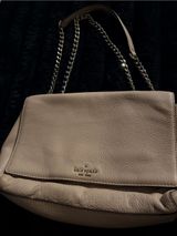kate spade Pebbled Leather Shoulder Bag in Taupe Photo 0
