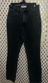 Abercrombie & Fitch black wash jeans the Slim straight ultra high rise jeans 27 Photo 0