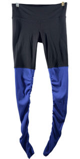 359 | Alo Yoga Goddess Womens Small High Waist‎ Ribbed Leggings Black Blue Photo 0