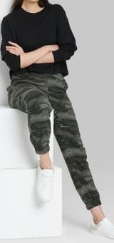 Women's Jogger Sweatpants High Rise Green Camouflage - Wild Fable Small NWT Photo 0