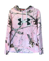 Under Armour RealTree Camo‎ Hunting Pink Hoodie Sweatshirt Size Small Women’s Photo 0