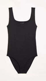 NWT LOFT Versa 360 Knit Square Neck Bodysuit Photo 0
