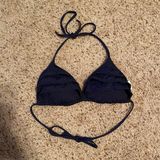 Navy Triangle Bikini Top Photo 0