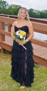 Prom Sherri Hill Dress Black Photo 0