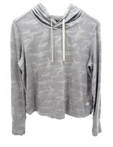 Vuori Halo Essential Hoodie Womens Grey Camo DreamKnit Pullover Sweatshirt M Photo 0