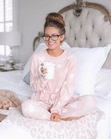 Primark Blush pink heart fleece pajama top Photo 0