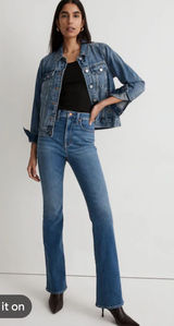 Madewell skinny flare Dark Blue Women’s jeans 27 NWT‎ Photo 0