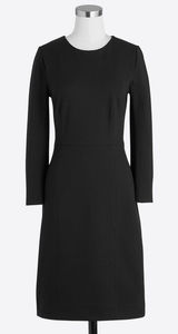 J.Crew Womens Zip Ponte Dress Charcoal Gray Three-Quarter‎ Sleeve Sheath Size 6 Photo 0