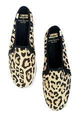 Keds for Kate Spade Slip On Shoes Size 7.5 Mules Leopard Print Sneakers Photo 0