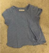 Free People Short Sleeve Shirt blue Photo 0