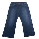 Lucky Brand Dungarees Jeans Easy‎ Rider Crop Women's Size 12/31" Dark Wash EUC Photo 0