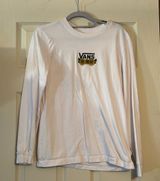 Vans White sunflower long sleeve size m(fits like small) Photo 0