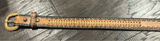 Womens 36"‎ Western Leather Belt Brown Braided Tooled Basketweave Buckle Cowgirl Photo 0