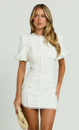 Showpo Lilia Dress White Graduation Photo 0