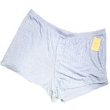 Target Auden Sleepwear Cozy Ribbed Shorts Blue ,Women’s Size Large New Photo 0