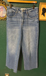 BKE Billie Slim Fit High Rise Cropped Leg Light Jeans Sz 29 Photo 0