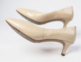 Rockport Women's Beige‎ Patent Leather Kitten Heel Pumps Shoes US 7 Photo 0