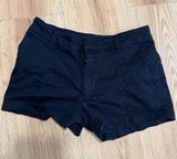 Abercrombie & Fitch Womens‎ black Chino Shorts Size 26 Mid Rise Cotton Twill Photo 0